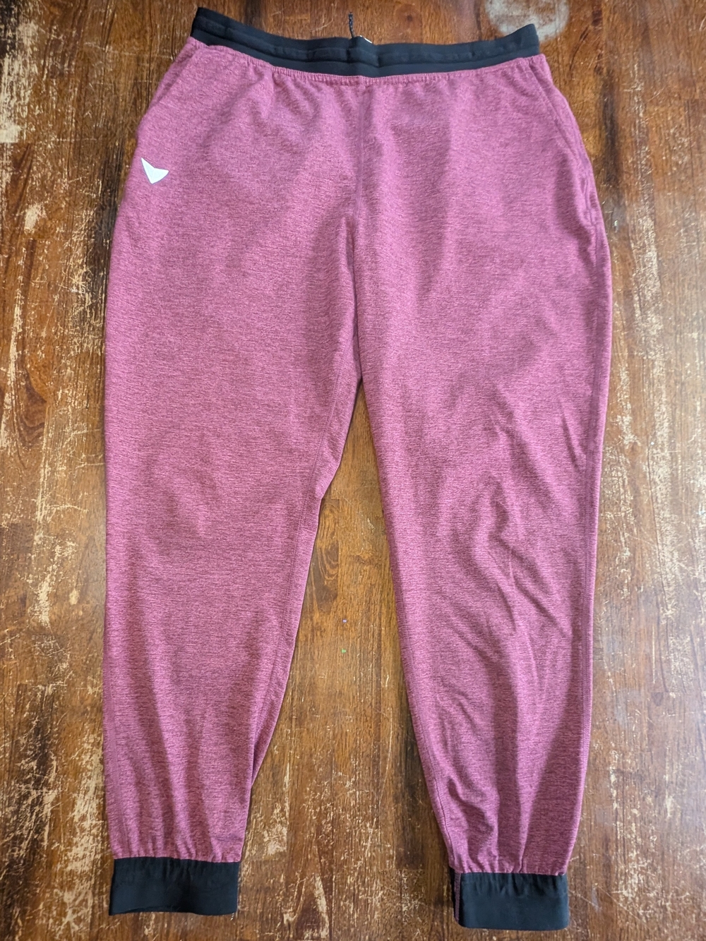 Korsa By Road Runner Jogger Pant Marled Red Women XL Soft Activewear Athleisure